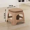 Banqueta de Plástico para Uso Doméstico na Sala de Estar, Espessada para Adultos, Banqueta Econômica para Mesa de Jantar, Cadeira de Borracha, Fabricante Banqueta Alta, Design Simples e Criativo