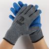 Guantes de Trabajo de Hilo de 10 Hilos Resistentes a las Arrugas, Guantes de Trabajo Recubiertos de Hilo de Algodón Espeso Sumergido Resistentes al Aceite, Antideslizantes