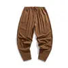 2025 Nuevos Pantalones de Linterna Sueltos Estilo Chino Primavera y Verano Hanfu Leggings sin Monje Estilo Chino Pantalones Holgados para Hombre