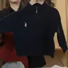 Suéter para niñas cuk suéter para niños suéter base de otoño e invierno suéter de moda coreano para bebé con cremallera y cuello alto