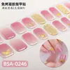 Zhengxiang Mariposa Bronceado Flor Ins Gradiente Manchado Semitransparente Gelatina Horneado Libre Pegatina para Uñas NO UV Pegatina para Uñas