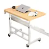 Mesita de noche, mesa pequeña móvil y ajustable, mesa de estudio para dormitorio de estudiante, escritorio para casa de alquiler, mesa de computadora para dormitorio
