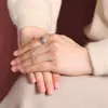 Anel Redondo Yilu Prata S925 Prata Esterlina Ágata Vermelha do Sul Turquesa Ruyi Auspicioso Retrô Antigo Personalizado