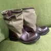 Botines de Tobillo de Tacón Grueso Retro Estilo Dulce Fresco Botas Martin para Mujer Botas Apiladas Botas de Motocicleta Western Botas de Montar