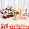 Estante de Exhibición de Almacenamiento de Madera de Múltiples Niveles Spot Estante Decorativo para Macetas Estante de Almacenamiento Hecho a Mano para Sala de Estar Estante de Madera para Joyería