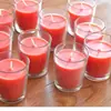 Vela Aromática de Vidrio Colorida Vela Romántica para Propuesta de Cumpleaños Soportes para Velas Venta al por Mayor Boda con Aroma a Rosa