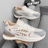 Zapatos de otoño para hombre, nuevos zapatos deportivos de malla transpirable, estilo coreano, a la moda, combinables, con suela gruesa, informales, zapatos de moda.