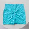 Pantalones de fitness con estampado de leopardo para mujer, que realzan los glúteos, ajustados, de cintura alta, shorts para correr, pantalones de yoga deportivos de secado rápido, elásticos, shorts ajustados de verano