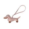 Pingente Dachshund Desenho Animado Bolsa de Cachorro em Couro Pingente de Couro Chaveiro Criativo Pingente para Celular Acessórios de Presente