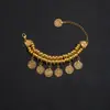 Pulseras de Exportación de Estilo Europeo y Americano Más Vendidas, Tobilleras Retro Punk Hip-Hop, Pulseras de Monedas con Borlas de Estilo Étnico Retro, Joyería