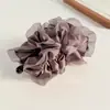 Pinza para el Cabello de Malla Plisada Burbuja Estilo Coreano Flor Delicada Botón Plátano, Elegante y Graciosa Pinza para Cola de Caballo, Pasador, Accesorio para el Cabello