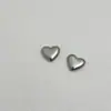 Superficie Lisa Pequeño Corazón de Melocotón Suministros de Fábrica Nuevo Corazón de Melocotón con Forma de Corazón DIY Material de Acero Inoxidable Accesorios Colgantes Pendientes Collares