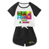 Traje de verano 2023 para niños y niñas, pantalones cortos de bebé, camiseta de manga corta, pantalones cortos, traje deportivo informal de dos piezas para niños