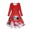 Venda por atacado direto da fábrica de roupas infantis primavera e outono, novo vestido de meninas estilo europeu e americano, vestido de saia infantil de manga comprida estampado