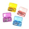 Set de Tijeras para Uñas Caja Colorida 4 Piezas Set de Herramientas de Manicura Cortauñas Tijeras Pequeñas Cuchara para Oídos Venta al por Mayor