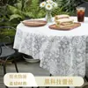 Mantel de Encaje Desechable Rectangular de Alta Gama Impermeable a Prueba de Aceite Engrosado para Fiesta Simple Blanco Transparente