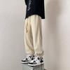 Pantalones de pana para hombre Primavera y Otoño Cityboy Pantalones de pierna ancha Marca de moda Ins Rectos Drapeados Casuales H