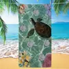 Tartaruga de Microfibra Lã Dupla Face Comércio Exterior Absorvente de Água Popular Toalha de Praia Secagem Rápida Estampa Digital Toalha de Banho Toalha de Praia