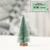 Decoraciones navideñas escritorio árbol de Navidad copos de nieve agujas de pino Torre árbol mini árbol de Navidad escena atmósfera diseño accesorios