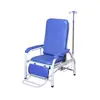 Cadeira de Infusão com Encosto Ajustável, Suporte para Soro, Apoio para os Pés, Assento Único, Dobrável, Adequada para Longos Períodos Sentado, Cadeira Reclinável para Ambulatório