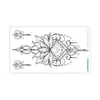 Colección Rui Ka Long: Pegatinas de Tatuaje con Patrón Seductivo para Clavícula y Pecho, Pegatinas de Tatuaje Sexy, Diseño Floral de Larga Duración con un Toque de Lujo