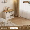 Mesa de canto em madeira maciça para uso doméstico, escrivaninha de estudo e escrita com estante, mesa integrada, penteadeira de quarto, mesa de computador em L ao lado da cama