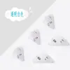 Clip Triangular de Esquina Estilo Japonés Sencillo, Clip Transparente Mate, Clip para Almacenamiento de Papeles de Examen y Documentos de Estudiantes, Clip para Bordes Anti-Rizado