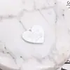 Aleación letras inglesas coloridas pintura corazón de durazno aleación corazón de durazno amor aretes aretes colgante accesorios de joyería DIY