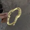 Pinza para el Cabello de Metal Líquido Irregular para Mujer, Pinza de Tiburón Grande para Recogido en la Parte Trasera de la Cabeza, Accesorio para el Cabello de Gama Alta