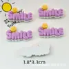 Nova letra boa feliz olá sortudo sorriso diabonito cola creme acessórios DIY