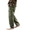 Pantalones casuales color caqui para hombre, pantalones de pierna recta para primavera y otoño, nuevos pantalones de trabajo para hombre 2026, pantalones holgados para hombre estilo americano