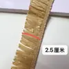 Ventas Directas de Fábrica En Stock Colorido Adorno de Encaje con Borlas de Hierba de PP Tira de Flecos de Rafia Artificial Encaje de Decoración para Muñecas