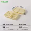 Cajas desechables para llevar, recipientes de comida hechos a medida, cajas para llevar a base de almidón de maíz, tazones de sopa biodegradables de grado alimenticio