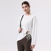 Ropa de Yoga para Otoño e Invierno Blusas para Mujer de Manga Larga Secado Rápido Deportivas Holgadas Fitness Pilates Ropa de Entrenamiento Transfronteriza Nuevo Estilo