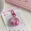 Chaveiro Pingente Minimalista Doce Legal 3D para Fone de Ouvido Estilo Cool Criativo Acessório de Bolsa para Fone de Ouvido Presente para Melhor Amigo