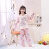 Pijama Infantil Transfronteiriço para Meninas, Novo Conjunto de Roupa de Dormir Manga Longa para Crianças Maiores, Tops Térmicos e Calças para Meninos, Primavera e Outono