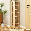Zapatero de Madera Maciza para Entrada de Casa, Esquina Pequeña, Estrecho, Zapatero Simple de Almacenamiento Interior, Ahorrador de Espacio, Pasillo, Interior