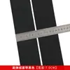 Banda Elástica de Terciopelo de Poliéster de Alta Elasticidad Negra y Blanca de 1-10 cm, Dobladillo de Leggings Cepillado de Nailon Imitación con Alta Elasticidad