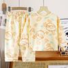 Conjunto de Ropa para el Hogar para Niños, Pijama de Bebé de Algodón Puro Nuevo Estilo Otoño, Ropa Cálida para Niños, Ropa para Niñas, Ropa para Niños al por Mayor