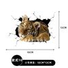 Personalidad creativa 3D divertido gatito pegatinas para coche lindo gato gracioso cubierta cuerpo de coche trasero rasguño rasguño pegatinas