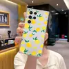 Funda de Teléfono Amazon de Pantalla Completa Limón Fresco para Samsung S25 Ultra Transparente de Cobertura Total S24 Ultra Delgada Protectora