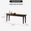 Mesa de Jantar Retrô de Madeira Maciça Franco-Americana Combinação de Mesa e Cadeira Mesa Retangular Estilo Antigo para Apartamento Pequeno Mesa de Jantar