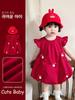 Vestido de Verão 2025 para Bebê Menina Flor de Botão 5331 Saia de Cogumelo Vestido de Princesa Elsa Frozen