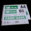 Funda de PVC transparente para tarjetas de certificado, funda de goma dura para tarjetas de estudiante, funda protectora para tarjetas de certificado de trabajo, funda rígida para tarjetas de pecho.