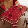 Mantel Festivo de Gama Alta Modelo Nuevo 2026 para Uso Doméstico, Mantel Rojo de Año Nuevo, Impermeable, Resistente al Aceite, No Requiere Lavado