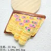 Nuevo juego de simulación de comida helado nudo de agua salada pan hamburguesa pastel resina gran comida de juego DIY hecho a mano imanes para refrigerador