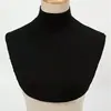 Bufanda de Otoño e Invierno Más Vendida Transfronteriza, Camiseta Base, Cuello Falso, Calentador de Cuello de Algodón Mercezado, Envoltura para Cuello con Cuello Falso Medio-Alto