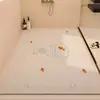 Alfombrilla Antideslizante para Baño con Bucles de Seda para Ducharse, Adecuada para Personas Mayores y Niños, Alfombrilla Grande de Bucles de Seda de Cobertura Completa, Se Puede Cortar a Medida