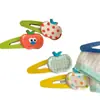 Pinza para el pelo de lunares a cuadros de manzana Pinza BB Ojos Grandes Divertida Pinza Rompepelo Pinza para Flequillo Pinza Lateral Pinza para el pelo Nuevo
