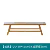Mesa de Chá e Cadeiras Simples em Madeira Maciça para Apartamento Pequeno Combinação Mesa Longa Banco Mesa de Chá para Várias Pessoas Mesa de Chá de Tronco